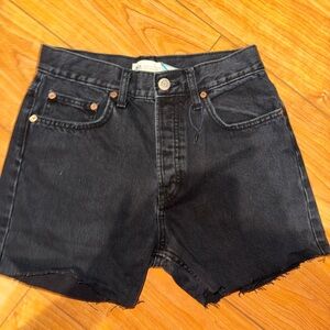 Black Denim Zara Shorts